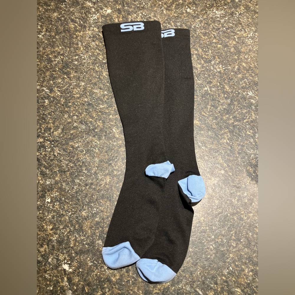 SB SOX XXL compression socks blue/ black 15-22 mmhg